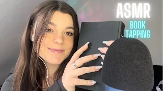 ASMR Book tapping 🤍📚 *scratching, clicky whispers, book spine tapping, long nail tapping*