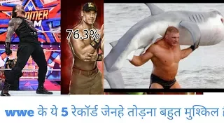 WWE top 5 UNBREAKABLE RECORDS by wwe technical hindi