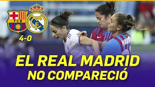 💥👩 El REAL MADRID FEMENINO no COMPARECIÓ en la COPA de la REINA | FC BARCELONA 4 REAL MADRID 0 📢🟣