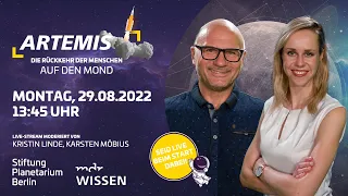 Livestream zum Start der »Artemis 1«-Mission: mit der Stiftung Planetarium Berlin und MDR Wissen