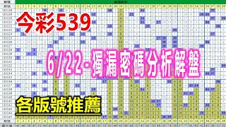 【今彩539】6月22日｜👍賀!版路推薦中31,39｜㊙本期獨漏密碼01,05,22,23,37㊙｜🔥各版推薦號碼🔥｜✪✢✢請給小弟按讚訂閱喔✢✢✪