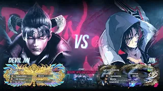 My Devil Jin vs @saenslinglong1987 Jin Kazama | High Level Player Match Sets