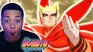 NON BORUTO FAN REACTS TO BARYON NARUTO VS ISSHIKI!! | Boruto Episode 217 REACTION!