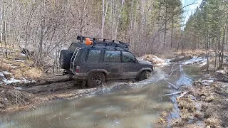 Дорога с Курмы off road Nissan Pathfinder R51, Isuzu Bighorn