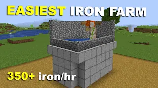 Minecraft How to Build the EASIEST Iron Farm in 1.20.6 Tutorial