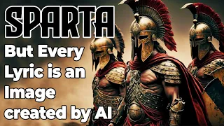 Sabaton - Sparta - But Every Lyric is an Image created by AI