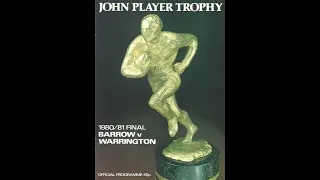 1981..John Player Trophy Final..Barrow v Warrington