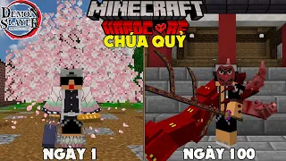 RAKYVN LÀM CHÚA QUỶ SINH TỒN 100 NGÀY TRONG MINECRAFT THANH GƯƠM DIỆT QUỶ SIÊU KHÓ !