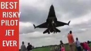 MOST RISKY FIGHTER   JET LOW FLYOVER FLYBY MOMENTS CRAZY PILOT EVER   2016 - DANGEROUS BUT AMAZING