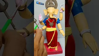 🙏🙏Ganesh idol painting 🖌️🖌️//Ganesh chaturthi#ganesh#ganpati#ganesha#shorts#trending#viral#clayart