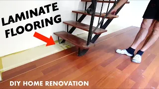 How to Install Laminate Flooring in multiple Rooms (time-lapse) DIY Home Improvement #3