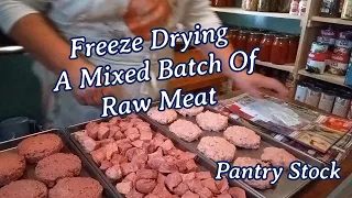 Freeze Drying A Mixed Batch Of Raw Meat | Pantry Stock