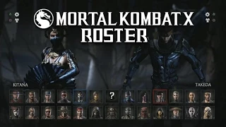 Mortal Kombat X Full Character Select Screen Roster