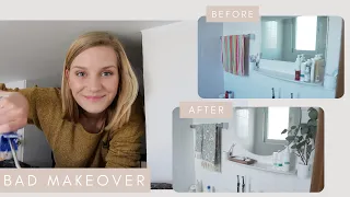 DIY BADEZIMMER MAKEOVER I on a budget I Mietwohnung I kleines Bad