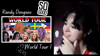 Randy Dongseu - World Tour to 13 Countries & sing in 13 different Languages! [Reaction Video Part 3]