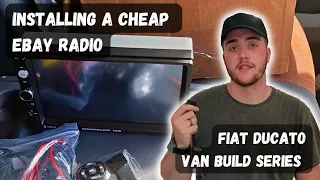 DIY CHEAP eBay Radio Install - Fiat Ducato CAMPER Conversion