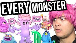 Reacting to every MY SINGING MONSTER in Psychic Island - All Sounds (MVPerry reacts)