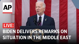 LIVE: Biden delivers remarks on the situation in the Middle East