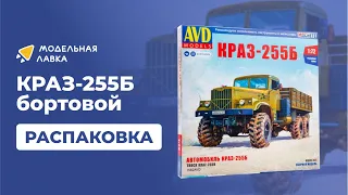 Сборная модель КРАЗ-255Б бортовой. Распаковка