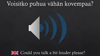 Learn Finnish: Dealing With Communication Problems
