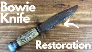 Bowie Knife Restoration. How to Clean and Restore an Old Knife.