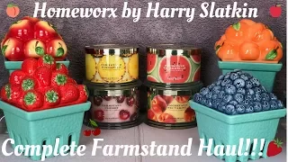 Complete Farmstand & Fruit Baskets Homeworx by Harry Slatkin Candle Haul|2018