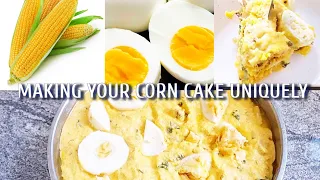 Making Your Corn 🌽 Cake This Way.#homemade #food #cake #corn