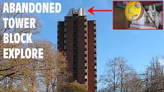 16 FLOORS UP -  abandoned tower block explore (London skyline visible)