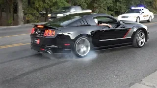 Mustang Burnouts, Drifts, and Fly-By Compilation (2018)