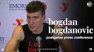 Hawks vs. Bulls Postgame Press Conference: Bogdan Bogdanovic