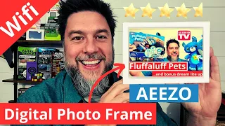 Digital Photo Frame review. Amazon recommended AEEZO Digital Photo Frame 4.7 🌟 rating [379]