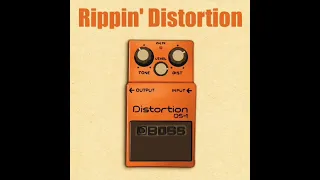 Short Demo DS-1 BOSS Distortion Guitar Pedal three settings