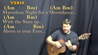 Moondance (Van Morrison) Guitar Cover Lesson with Chords/Lyrics  - Munson #guitar  #lesson