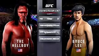 Hellboy vs. Bruce Lee (EA Sports UFC 3) - K1 Rules