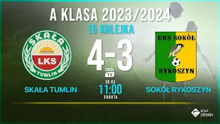 Skała Tumlin - Sokół Rykoszyn Bramki. A Klasa 2023/2024 Kolejka 15