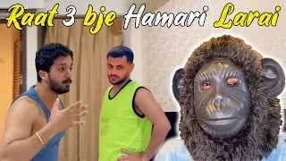 Raat Ko 3 bje Rajab Aur Abrar Ko Mask Pehn Kar Dara Diya || Horror Prank Ky Bad Hamari Larai