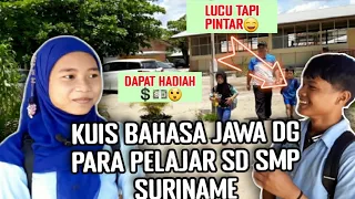 TES BAHASA JAWA DENGAN PARA PELAJAR SD SMP DI SURINAME ‼️ TONTON YUUK.. LUCU DAN SERU😄