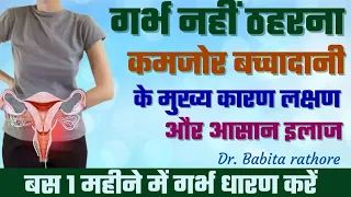 कमजोर बच्चेदानी के लक्षण और इलाज.Uterus kamjor hone ke Lashan or upay.