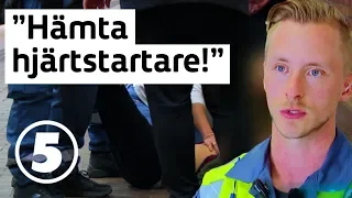 Tunnelbanan | Extremt bråttom när en man får hjärtstopp på tåg | discovery+ Sverige