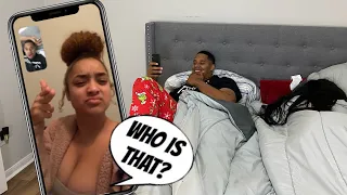 FACETIME CHEATING PRANK ON GIRLFRIEND! *SHE PULLED UP* | Official Tracktion