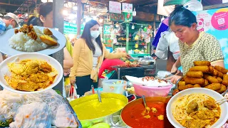 Popular Rice Noodle Soup, Beef Fried Noodles, Spring Rolls, Skewers & More - Cambodia Street Food