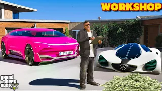 Shin Chan & Franklin Upgrading Their Small Work Shop to Biggest Workshop in Gta 5 in Telugu | Part 2