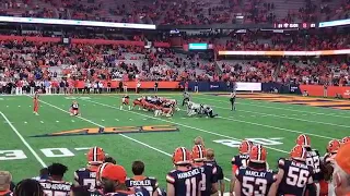 Syracuse Orange beat Liberty Flames by last second Field Goal! #7 for flames is projected #1 pick