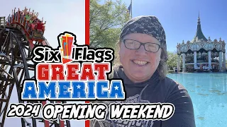 NEW 2024 Six Flags Great America Vlog! Opening Weekend Fun!