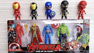 8 Satisfying MinutesWith Unboxing Avengers set 12 pieces [ ASMR ] iron-man,captain America,only $10