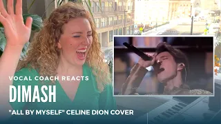 DIMASH "ALL BY MYSELF" Celine Dion Cover | Vocal Coach Reaction