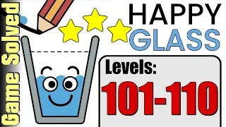 Happy Glass | All Levels 101-110 (Solution 3 Stars ★★★)