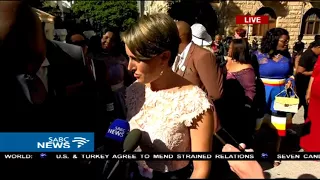 Mmusi Maimane and wife arrive for #SONA2018