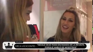 Mica Viciconte le contesta a los dichos de Nicole Neumann en la tapa de Gente