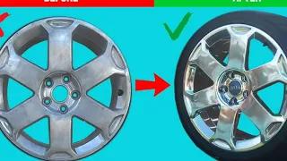 How to Polish Aluminum Wheels Like a Mirror-Best Restoration ever!
